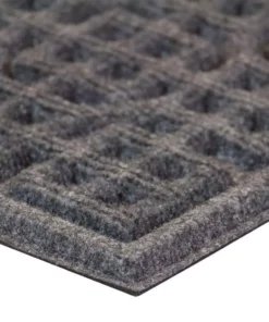 By Trafficmaster Door Mat 18 In. X 30 In. Texture Gray -RugHub Shop gray polyester carpet surface trafficmaster door mats 60 828 1714 01800030 40 1000