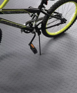 By Trafficmaster Tiles, Coin Rubber 6-Pack 18 In. (13.5 Sq. Ft.) X 3.1 Mm Interlocking Raised Modular Flooring Gray -RugHub Shop gray raised coin trafficmaster gym floor tiles 11grn 532 18x18 1f 1000