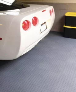 By Trafficmaster Tiles, Coin Rubber 6-Pack 18 In. (13.5 Sq. Ft.) X 3.1 Mm Interlocking Raised Modular Flooring Gray -RugHub Shop gray raised coin trafficmaster gym floor tiles 11grn 532 18x18 c3 1000