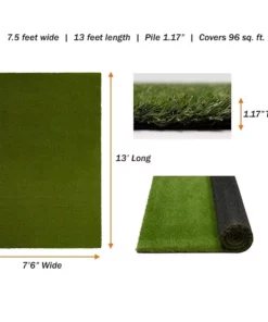 By Trafficmaster Pet Rug 13 Ft. 7.5 Ft. X Gras Artificial Green 13 By Trafficmaster Pet Rug 13 Ft. 7.5 Ft. X Gras Artificial Green -RugHub Shop green trafficmaster artificial grass 566372 1d 1000
