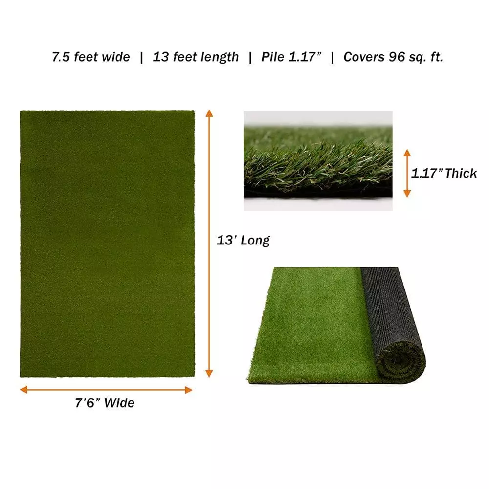 By Trafficmaster Pet Rug 13 Ft. 7.5 Ft. X Gras Artificial Green 6 By Trafficmaster Pet Rug 13 Ft. 7.5 Ft. X Gras Artificial Green - Image 4