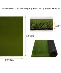 By Trafficmaster Rug 13 Ft. 7.5 Ft. X Landscape Artificial Premium Gras Green -RugHub Shop green trafficmaster artificial grass 566402 1d 1000