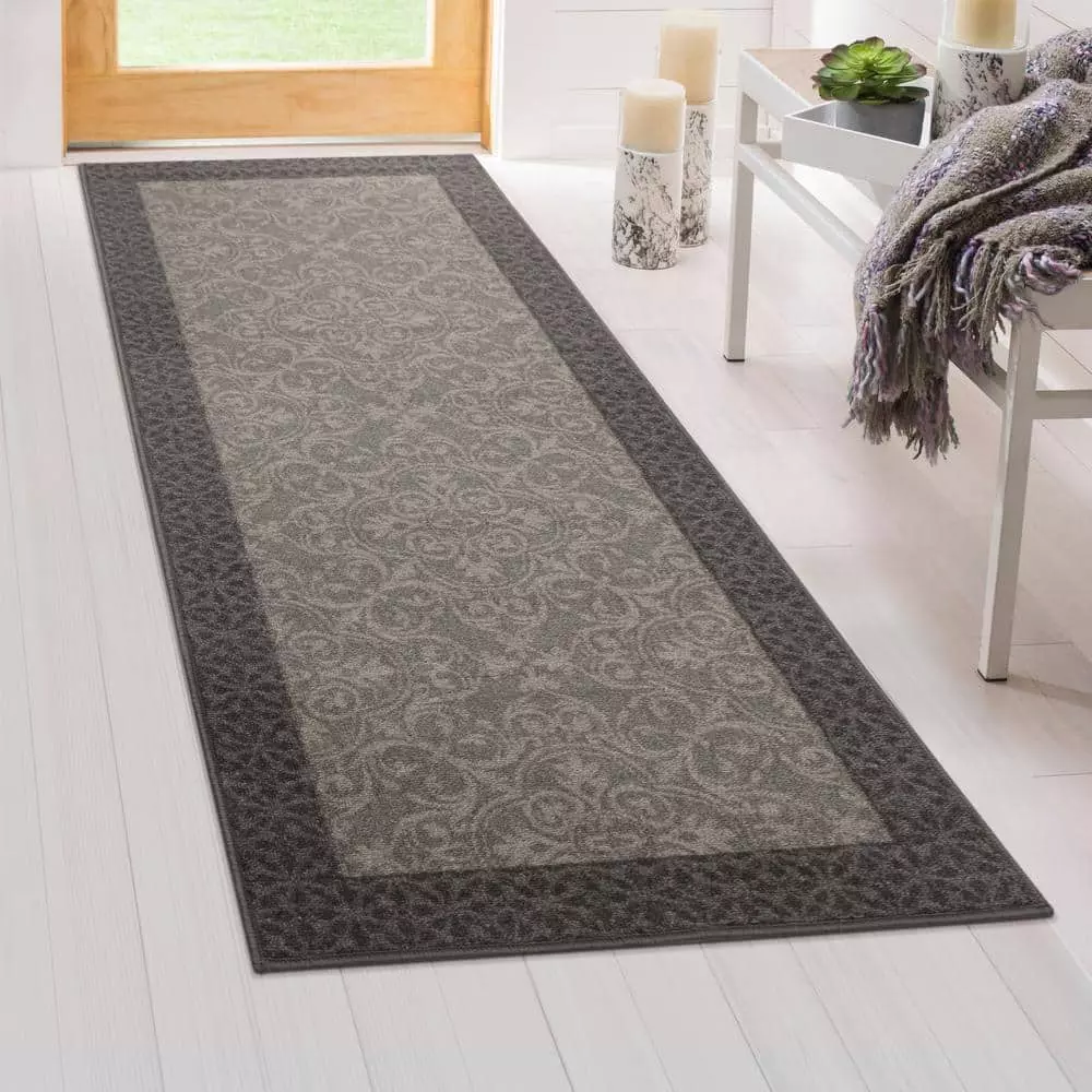 By Trafficmaster Derbent Rug Accent 2 Ft. X 5 Ft. Grey 8 By Trafficmaster Derbent Rug Accent 2 Ft. X 5 Ft. Grey - Image 6