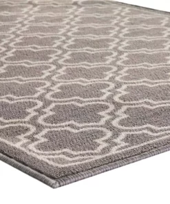 Trafficmaster Rug By Trelli Accent 2 Ft. X 5 Ft. Grey -RugHub Shop grey trafficmaster area rugs mt1004445 1f 1000
