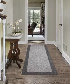 By Trafficmaster Derbent Rug Accent 2 Ft. X 5 Ft. Grey 5 By Trafficmaster Derbent Rug Accent 2 Ft. X 5 Ft. Grey -RugHub Shop grey trafficmaster area rugs mt1004450 e1 1000