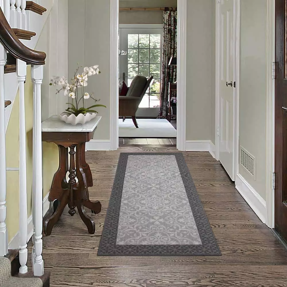 By Trafficmaster Derbent Rug Accent 2 Ft. X 5 Ft. Grey 4 By Trafficmaster Derbent Rug Accent 2 Ft. X 5 Ft. Grey - Image 2