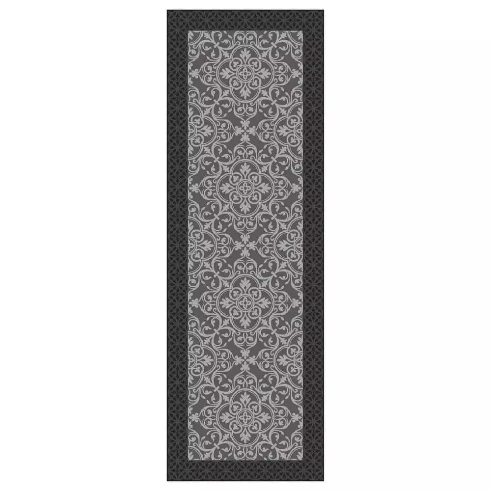 Trafficmaster Derbent Accent Rug Polyester 2 Ft. X 5 Ft. Medallion Grey 3 Trafficmaster Derbent Accent Rug Polyester 2 Ft. X 5 Ft. Medallion Grey
