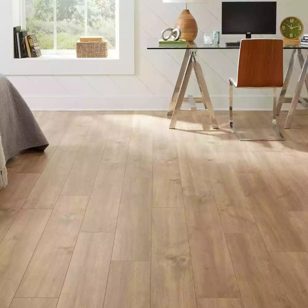 Trafficmaster Hawks Edge Flooring Wood Laminate Maple 8 Mm (23.69 Sq.Ft/Case) T X 7.48 In. W Water Resistant 7 Trafficmaster Hawks Edge Flooring Wood Laminate Maple 8 Mm (23.69 Sq.Ft/Case) T X 7.48 In. W Water Resistant - Image 5