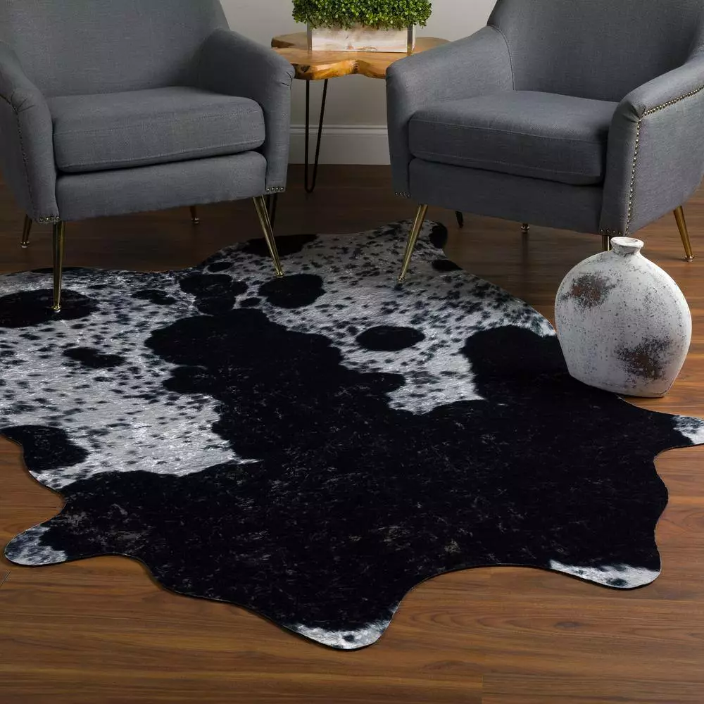 Winston By Addison Rug 9 Holstein Faux Hyde 7 In. 9 Ft. X 9 In. 7 Ft. Area 7 Winston By Addison Rug 9 Holstein Faux Hyde 7 In. 9 Ft. X 9 In. 7 Ft. Area - Image 5