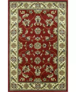 Trafficmaster Scatter Rug Kazmir Crimson 4 Ft. 3 Ft. X Precut