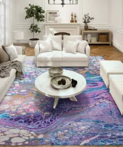 Copeland Addison Rug By Lavender 5 Ft. 3 Ft. X Area Abstract -RugHub Shop lavender addison rugs area rugs hdkc19lv3x5 31 1000
