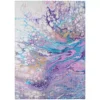 Copeland Addison Rug By Lavender 5 Ft. 3 Ft. X Area Abstract -RugHub Shop lavender addison rugs area rugs hdkc19lv3x5 64 1000