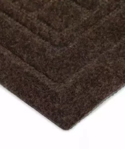 By Trafficmaster Door Mat Mocha 4 Ft. 3 Ft. X Embossed -RugHub Shop mocha trafficmaster commercial floor mats mt1004437 4f 1000