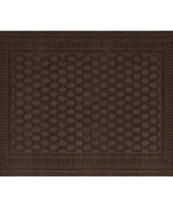 By Trafficmaster Door Mat Mocha 4 Ft. 3 Ft. X Embossed