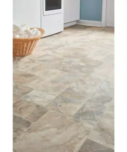 Trafficmaster Flooring Natural Slate Stone Vinyl Sheet Cut To Length 12Ft. Wide X Residential Modular -RugHub Shop modular natural slate trafficmaster vinyl sheet flooring u3130 258c938p144 a0 1000