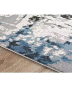 By Addison Apollo Rug Polypropylene 7 Ft.5 2 Ft.3 In. X Runner Abstract Grey -RugHub Shop multi addison rugs area rugs hdap2mu2x7 4f 1000
