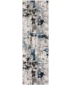 By Addison Apollo Rug Polypropylene 7 Ft.5 2 Ft.3 In. X Runner Abstract Grey