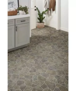 Trafficmaster Sheet Paver Flooring Vinyl X 12Ft. Wide Residential Cut To Length Natural -RugHub Shop natural paver trafficmaster vinyl sheet flooring u6910 284c997g144 a0 1000
