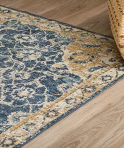 By Addison Rug Fergu Rug Navy 3 2 5 In. X Ft. 3 In. 7 Ft. Runner -RugHub Shop navy addison rugs area rugs hdfg3na2x7 1d 1000