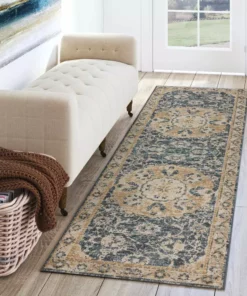 By Addison Rug Fergu Rug Navy 3 2 5 In. X Ft. 3 In. 7 Ft. Runner -RugHub Shop navy addison rugs area rugs hdfg3na2x7 31 1000