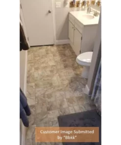 Trafficmaster Slate Flooring Sheet Stone Vinyl Cut To Length 12Ft. Wide X Residential Square Neutral -RugHub Shop neutral slate trafficmaster vinyl sheet flooring u6920 258c990p144 d4 1000