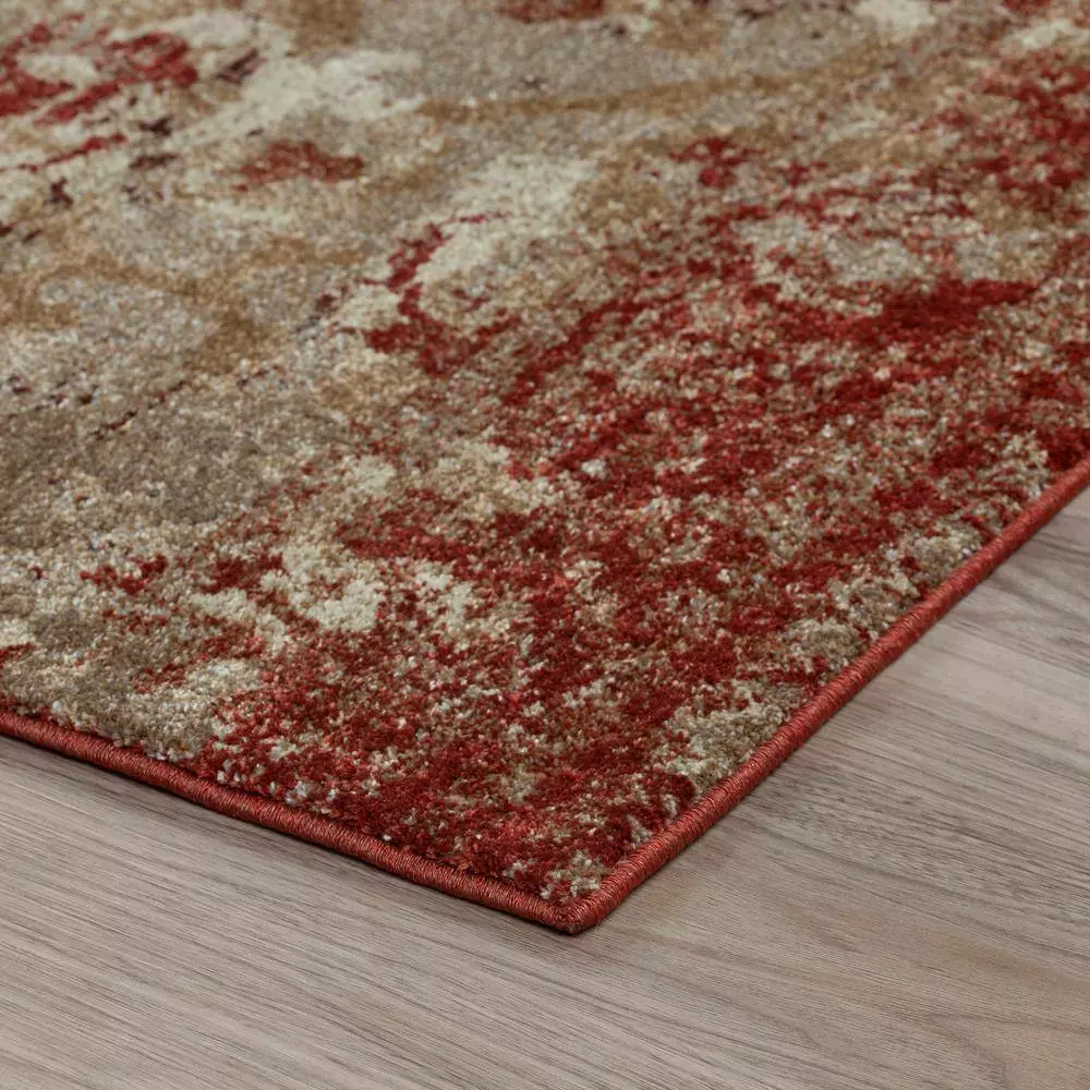 By Addison Rug 6 13 Ft. 9 Ft. X 2 4 Paprika Area Provincial Distressed Persian 9 By Addison Rug 6 13 Ft. 9 Ft. X 2 4 Paprika Area Provincial Distressed Persian - Image 7