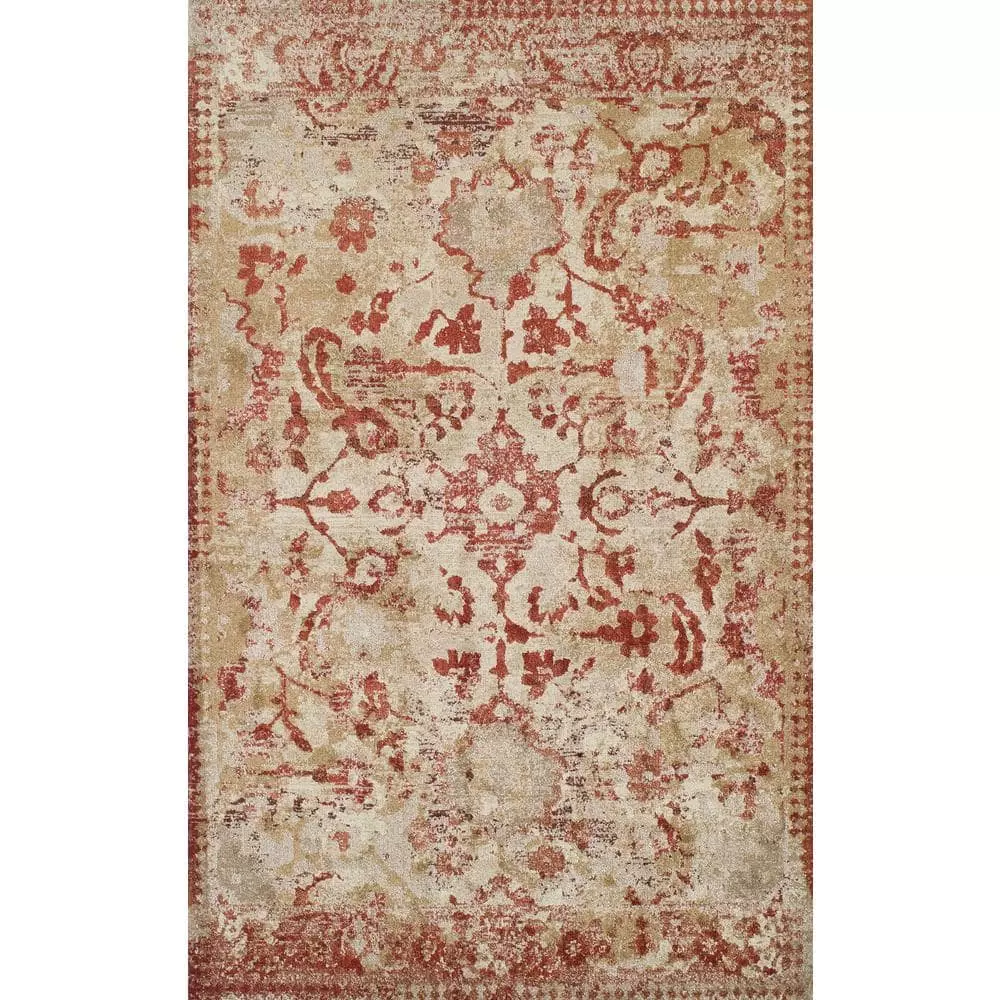 By Addison Rug 6 13 Ft. 9 Ft. X 2 4 Paprika Area Provincial Distressed Persian 3 By Addison Rug 6 13 Ft. 9 Ft. X 2 4 Paprika Area Provincial Distressed Persian
