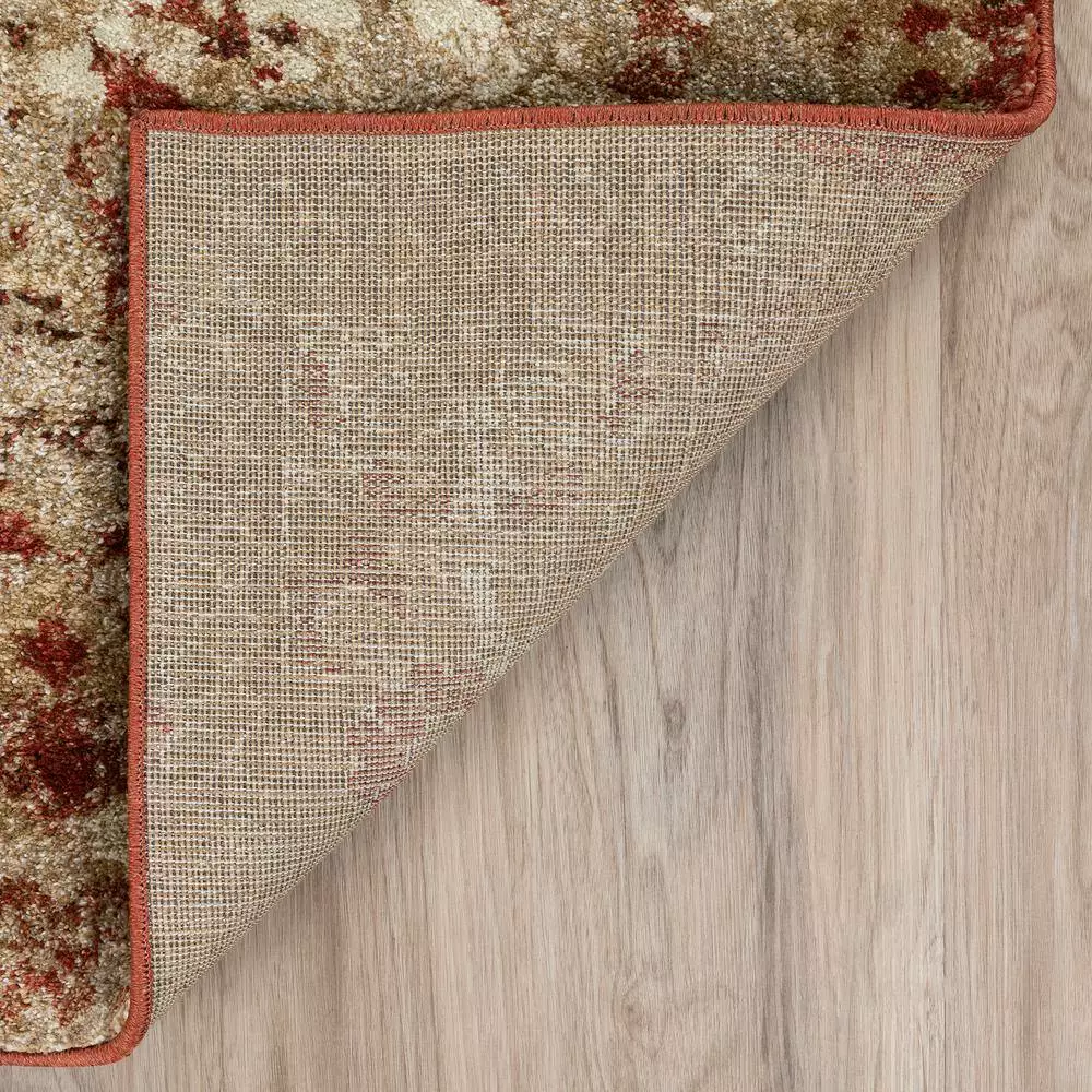 By Addison Rug 6 13 Ft. 9 Ft. X 2 4 Paprika Area Provincial Distressed Persian 6 By Addison Rug 6 13 Ft. 9 Ft. X 2 4 Paprika Area Provincial Distressed Persian - Image 4