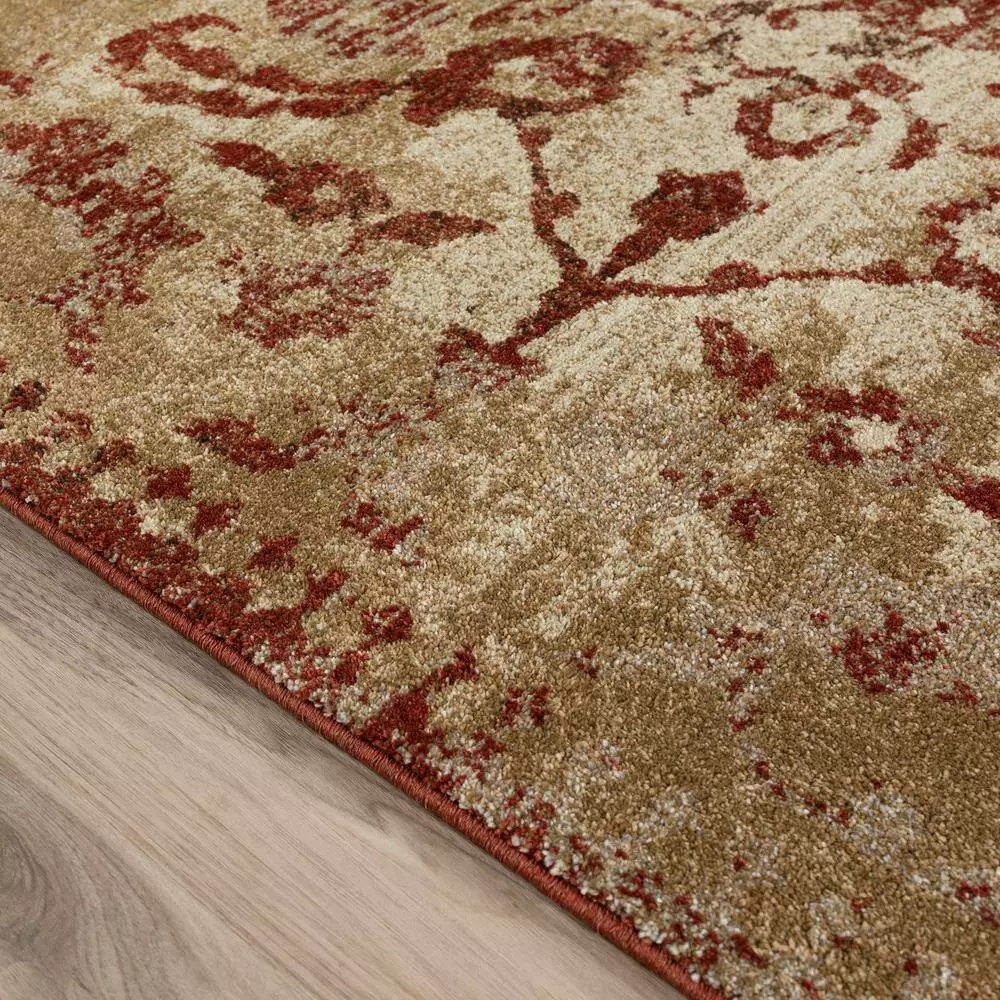 By Addison Rug 6 13 Ft. 9 Ft. X 2 4 Paprika Area Provincial Distressed Persian 4 By Addison Rug 6 13 Ft. 9 Ft. X 2 4 Paprika Area Provincial Distressed Persian - Image 2