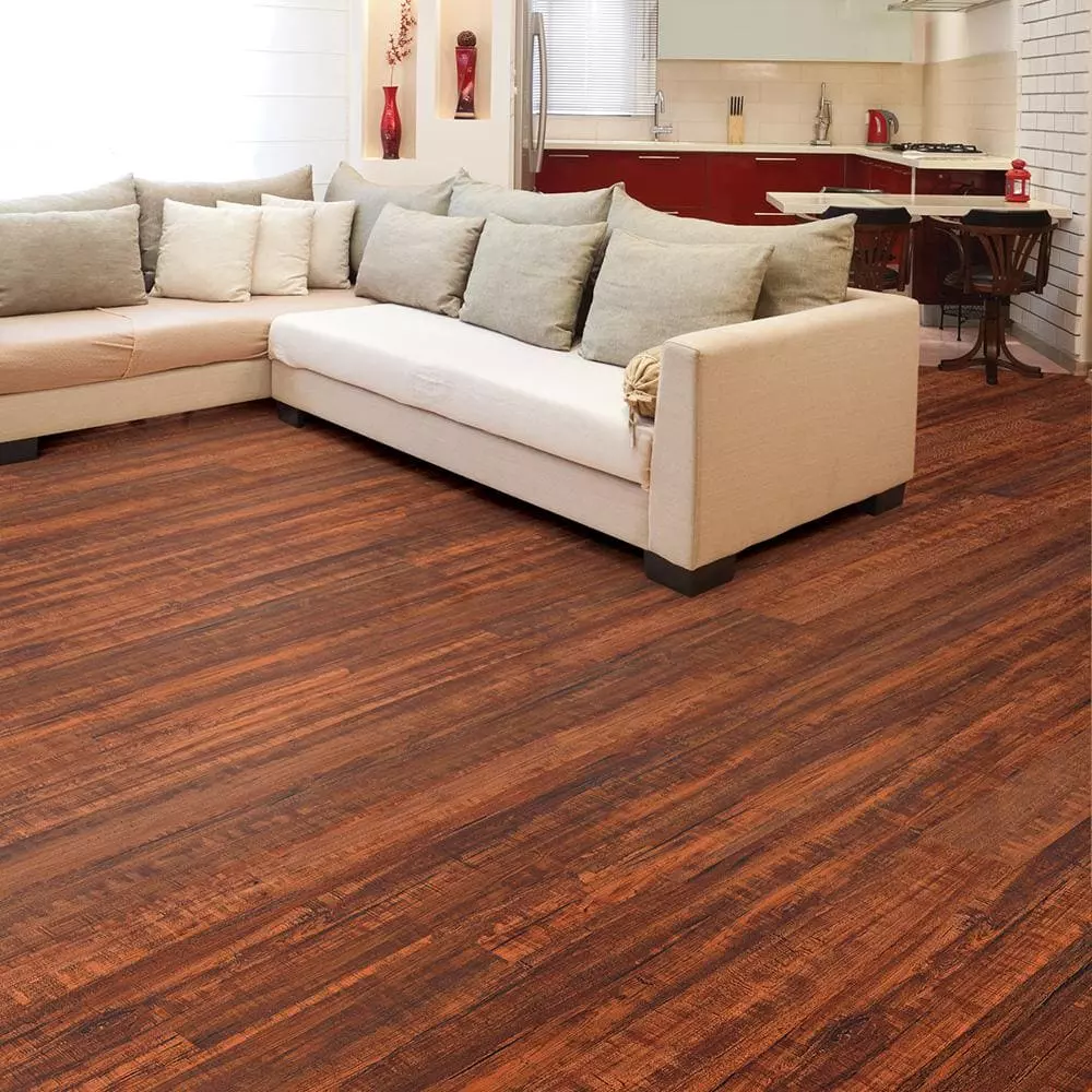 Trafficmaster Perry Hickory Flooring Wood Laminate 8Mm T X 4.92 In. W (16.33 Sq.Ft/Case) 5 Trafficmaster Perry Hickory Flooring Wood Laminate 8Mm T X 4.92 In. W (16.33 Sq.Ft/Case) - Image 3