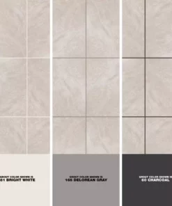 By Trafficmaster Tile Case) Stone Portland Ceramic Glazed 18 In. (17.44 Sq. Ft. X Wall Floor Gray -RugHub Shop portland stone gray trafficmaster ceramic tile ulmk18181pv 1d 1000