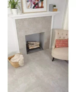By Trafficmaster Tile Case) Stone Portland Ceramic Glazed 18 In. (17.44 Sq. Ft. X Wall Floor Gray -RugHub Shop portland stone gray trafficmaster ceramic tile ulmk18181pv 76 1000