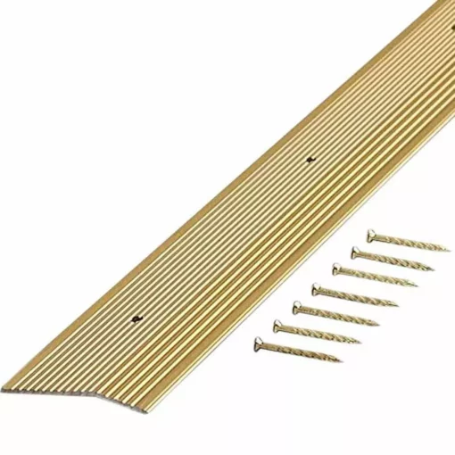 Trafficmaster Carpet Trim Satin Bras 2 In. 72 In. X Fluted 3 Trafficmaster Carpet Trim Satin Bras 2 In. 72 In. X Fluted -RugHub Shop satin brass trafficmaster carpet transition strips 18549 64 1000