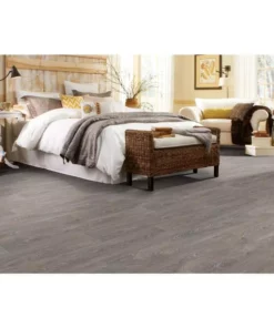 Trafficmaster Sheet Flooring Vinyl Walnut Grey Wood X 12Ft. Wide Cut To Length Residential Scorched -RugHub Shop scorched walnut grey trafficmaster vinyl sheet flooring c9450407c895p14 77 1000