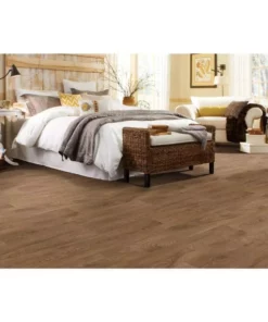 Trafficmaster Flooring Natural Wood Vinyl Walnut X 12Ft. Wide Residential Scorched Cut To Length Sheet -RugHub Shop scorched walnut natural trafficmaster vinyl sheet flooring u9450 407c844p144 1d 1000