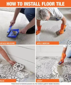 Trafficmaster Sedona By Tile Ceramic Matte 24 In. (16 Sq. Ft./Case) 12 In. X Wall Floor Stone Look -RugHub Shop sedona trafficmaster ceramic tile nhdsed1224 1d 1000