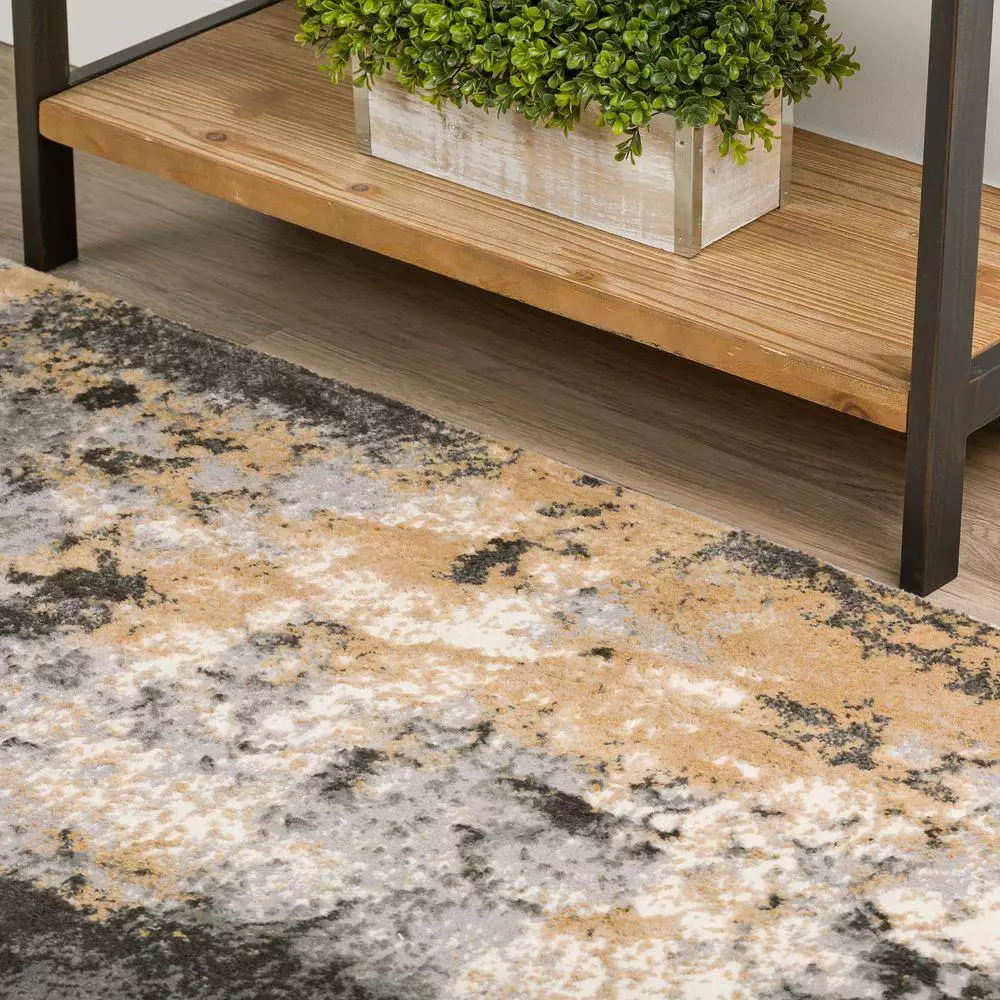 Gentry Addison Rug Rug By 2 Ft. 3 In. 19 7 Ft. 5 In. X Area Abstract Silver 5 Gentry Addison Rug Rug By 2 Ft. 3 In. 19 7 Ft. 5 In. X Area Abstract Silver - Image 3