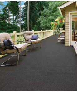 Trafficmaster Elevation Carpet Texture 12 Ft. Indoor/Outdoor Ribbed Sky Grey Color -RugHub Shop sky grey trafficmaster needlepunch carpet 7pd5n660144h 40 1000