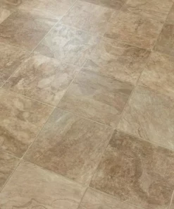 Pro Basic Trafficmaster Slate Flooring Sheet Stone Vinyl 12Ft. Wide X Cut To Length Refined Residential Neutral -RugHub Shop slate neutral trafficmaster vinyl sheet flooring c9770406k536g14 1f 1000