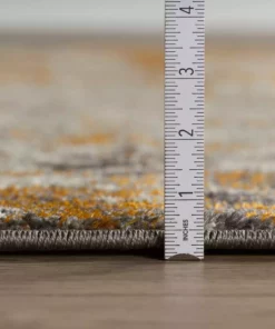 Bach By Addison Rug Rug Tangerine 5 Ft. 60 X 3 In. 1 In. 3 Ft. Area Abstract -RugHub Shop tangerine addison rugs area rugs hdbh60ta3x5 c3 1000