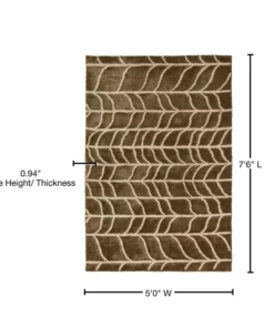 Addison Rug Sarita Rug By 2 Taupe 5 Ft. 6 In. X 7 Ft. Area 14 Addison Rug Sarita Rug By 2 Taupe 5 Ft. 6 In. X 7 Ft. Area -RugHub Shop taupe addison rugs area rugs hdsa2ta5x8 76 1000