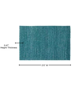 By Addison Rug Rug Cruz 1 2 Ft. Area 3 Ft. X Teal -RugHub Shop teal addison rugs area rugs hdcz1te2x3 76 1000