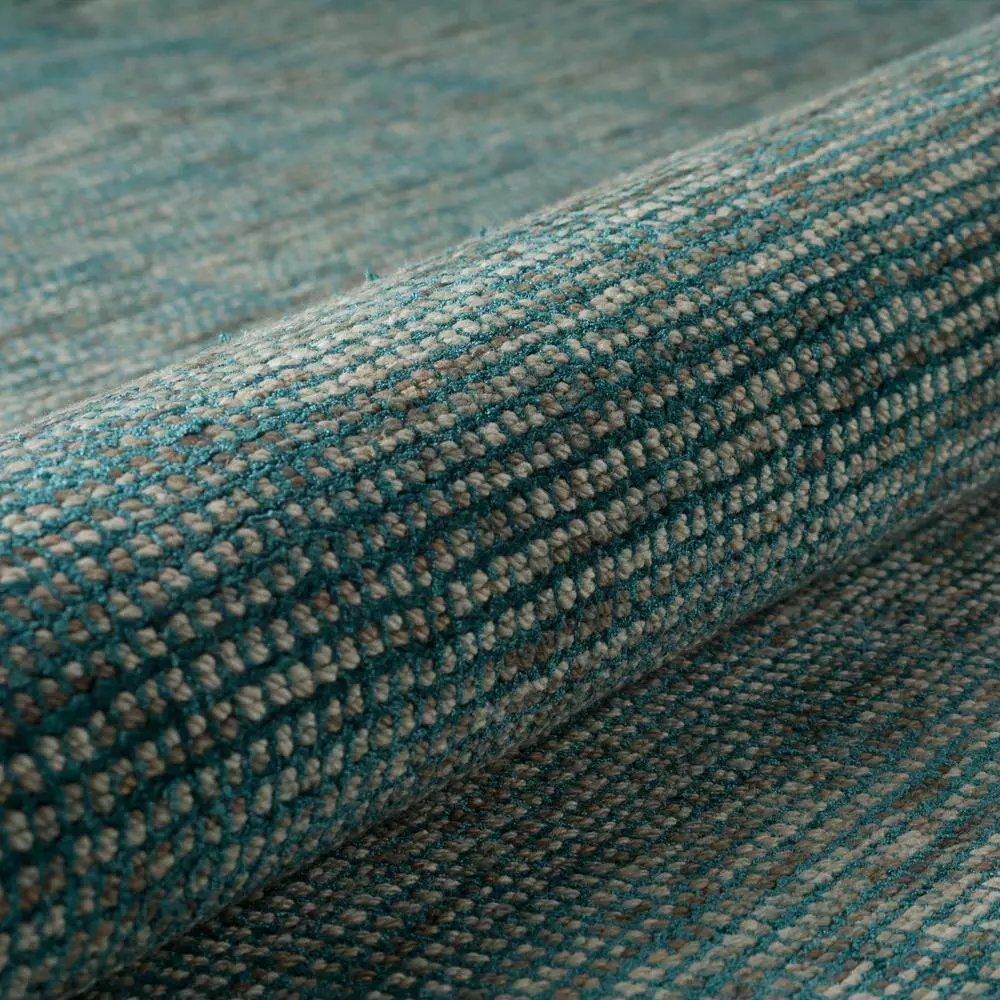 Dexter Runner By Addison Rug 1 Teal Viscose Wool X 6 In. 3 In. 2 Ft. Tonal 7 Ft. Area Indoor Solid 8 Dexter Runner By Addison Rug 1 Teal Viscose Wool X 6 In. 3 In. 2 Ft. Tonal 7 Ft. Area Indoor Solid - Image 6