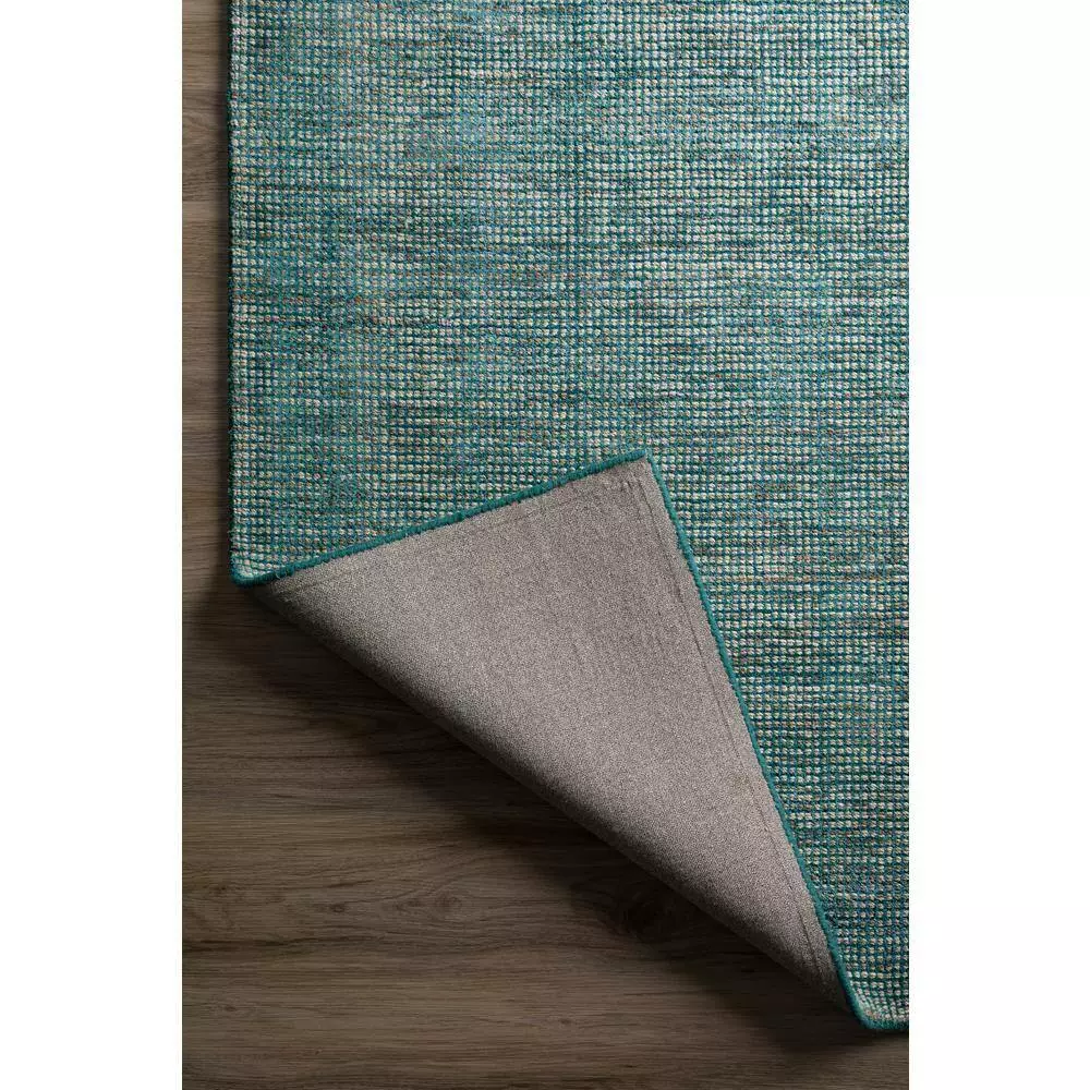 Dexter Runner By Addison Rug 1 Teal Viscose Wool X 6 In. 3 In. 2 Ft. Tonal 7 Ft. Area Indoor Solid 5 Dexter Runner By Addison Rug 1 Teal Viscose Wool X 6 In. 3 In. 2 Ft. Tonal 7 Ft. Area Indoor Solid - Image 3