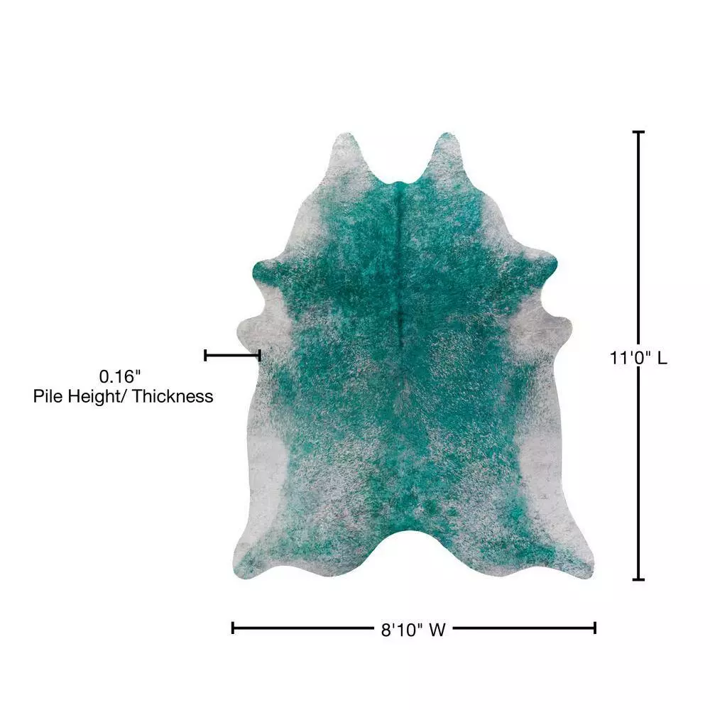 Winston By Addison Rug Rug Faux Hyde 8 Ft. 11 Ft. 10 In. 5 X Area Teal 8 Winston By Addison Rug Rug Faux Hyde 8 Ft. 11 Ft. 10 In. 5 X Area Teal - Image 6