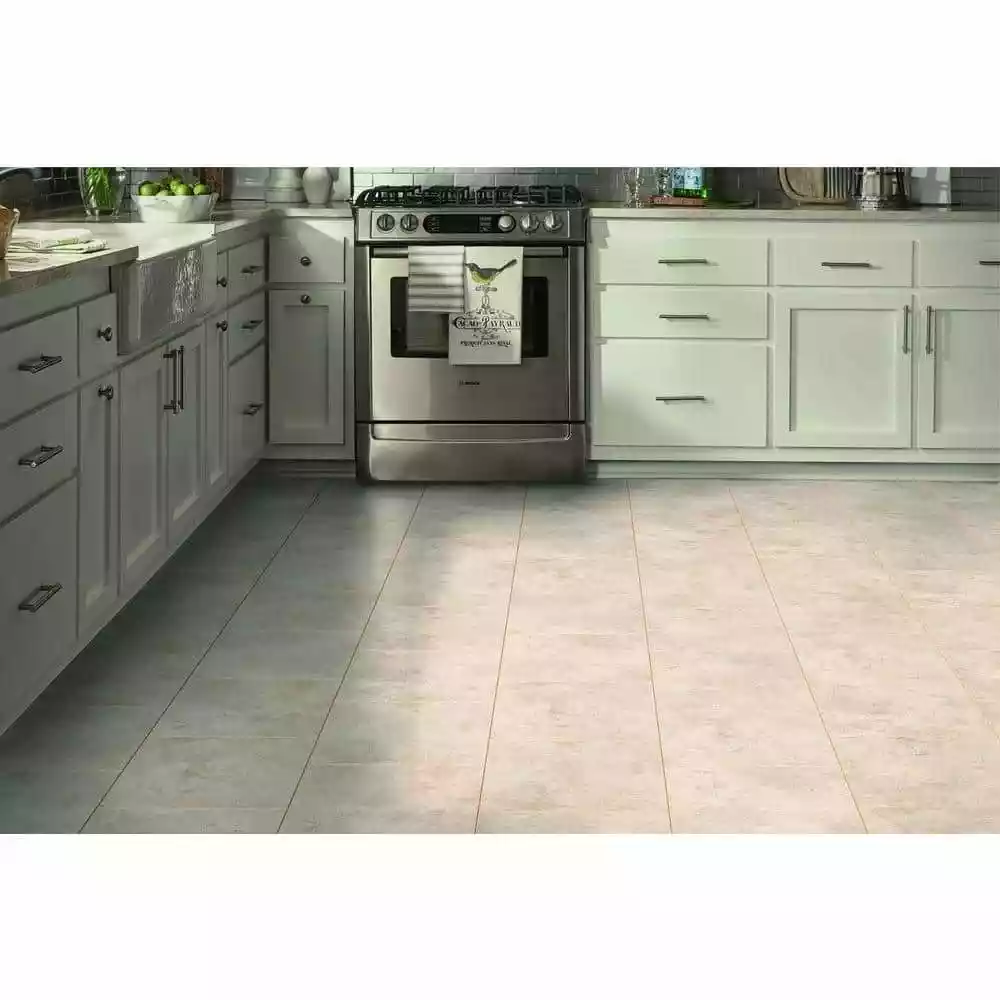 By Trafficmaster Tile Case) Travertine Vinyl (30 Sq. Ft. / 12 In. X Peel And Stick 4 By Trafficmaster Tile Case) Travertine Vinyl (30 Sq. Ft. / 12 In. X Peel And Stick - Image 2