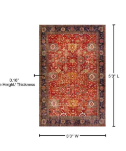 By Addison Athena Rug 5 Tuscan 5 Ft. 3 In. 3 Ft. X Area -RugHub Shop tuscan addison rugs area rugs hdat5tu3x5 76 1000