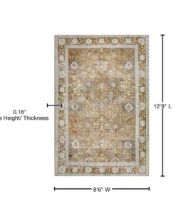 By Addison Rug Athena 4 Walnut 8 Ft. 12 Ft. X 6 In. 9 In. Area -RugHub Shop walnut addison rugs area rugs hdat4wa9x13 76 1000